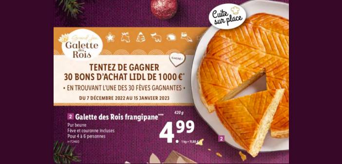 www.lidl.fr Grand Jeu Lidl Galette des rois