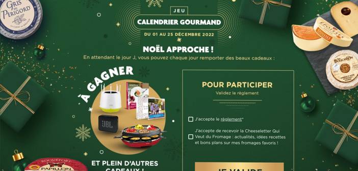 www.quiveutdufromage.com Jeu Calendrier de l'Avent Gourmand