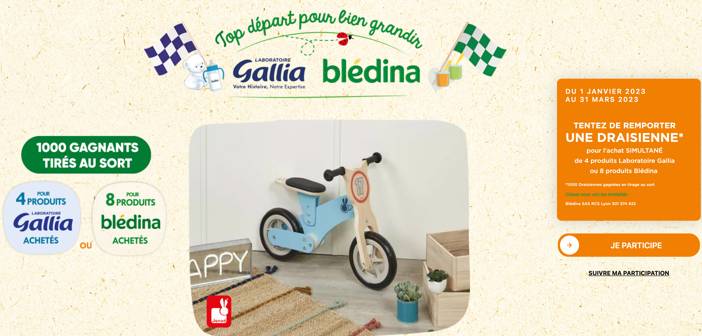 Concoursjanodgallia.bledina.com Jeu Gallia Blédina Top Départ pour bien grandir