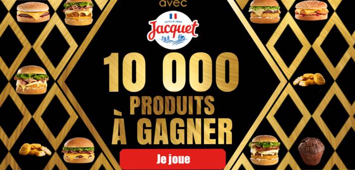 www.speed-burger.com Jeu instant gagnant Speed Burger Jacquet