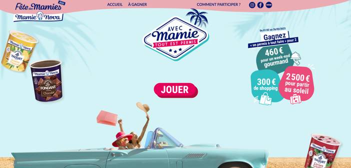 www.bonnefetemamienova.fr Grand Jeu Mamie Nova tout est permis