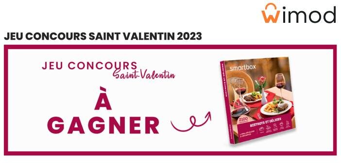 www.wimod.com Jeu Concours Saint Valentin