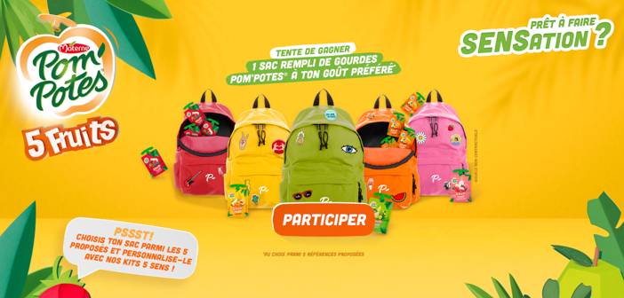 Jeu Concours Pom'Potes 5 fruits 5sens.pom-potes.com