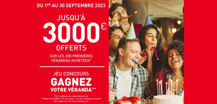 Jeu Concours Renoval Veranda 2023 www.renoval-veranda.com