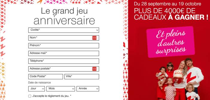 Damart.fr Jeu Concours Damart 70 ans Anniversaire