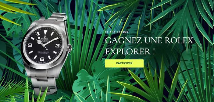 Jeu Concours Cresus Montre Rolex www.cresus.fr