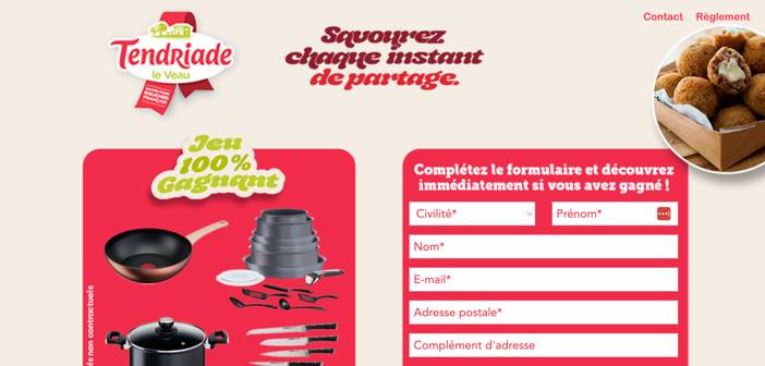 Jeu Concours Tendriade www.tendriade.fr
