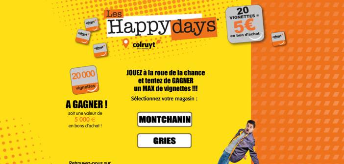 Jeu Happy Days Colruyt www.jeu-colruyt.fr