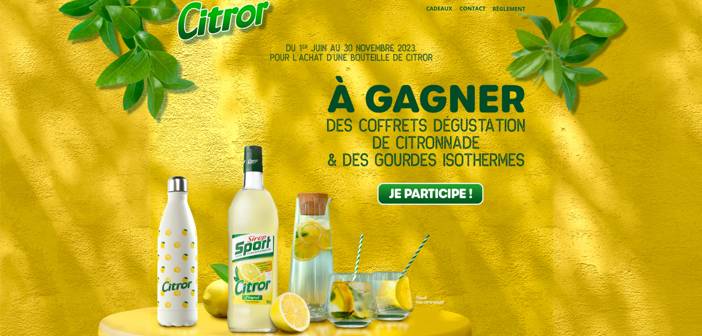 www.citror.fr Jeu Concours Sirop Sport Citror