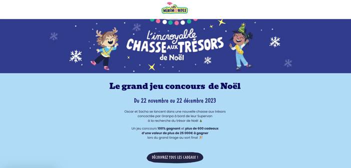 Grand Jeu de Noël Les Mini Mondes www.lesminimondes.fr