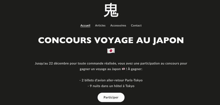 www.oni-sama.fr Jeu Concours Oni Sama
