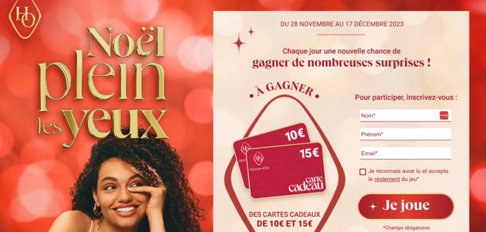 Grand Jeu Noël Histoire d'Or www.histoiredor.com