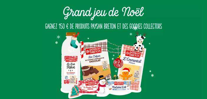 www.paysanbreton.com Grand Jeu de Noël Paysan Breton
