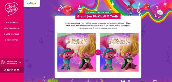 Grand Jeu Pinkids Trolls www.pinkids-trolls.com