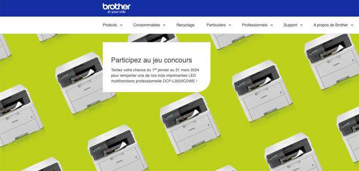 Jeu Concours Brother Imprimantes www.brother.fr