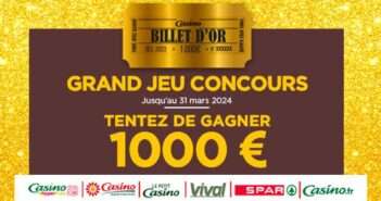 Jeu Géant Casino Billet d'Or www.geantcasino.fr