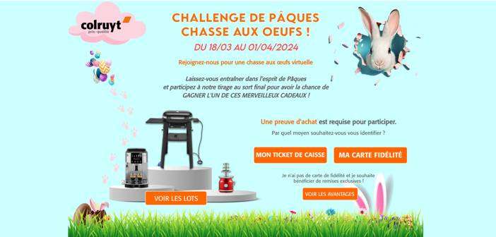 www.jeu-colruyt.fr Grand Jeu Pâques Colruyt 2024