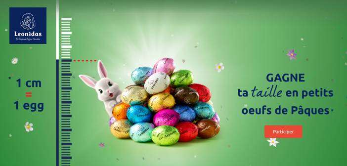 www.leonidas.com Jeu Chocolats Leonidas Pâques